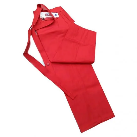 Red School Romper Set for Boys